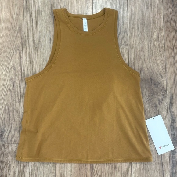 NWT Lululemon Squad Goals Tank Top Size 6 In Spiced Bronze Brown - Picture 1 of 6